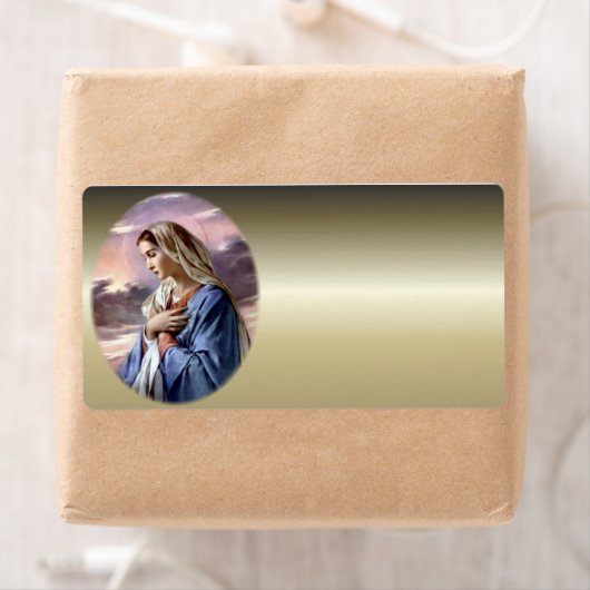 Maagd Maria zonder blozen - Moeder van God Etiket (Insitu)