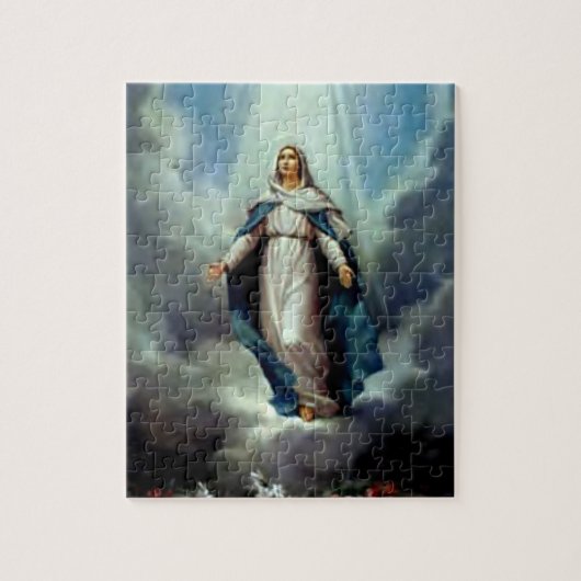 Maagd Maria zonder blozen - Moeder van God Legpuzzel (Verticaal)