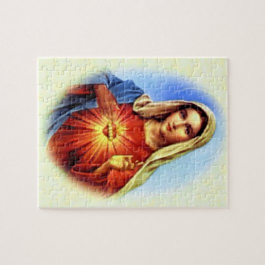 Maagd Maria zonder blozen - Moeder van God Legpuzzel (Horizontaal)