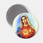 Maagd Maria zonder blozen - Moeder van God Magneet (Voorkant / Achterkant)