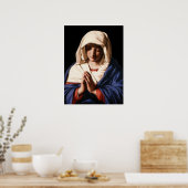 Maagd Maria zonder blozen - Moeder van God Poster (Keuken)