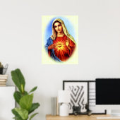 Maagd Maria zonder blozen - Moeder van God Poster (Thuiskantoor)