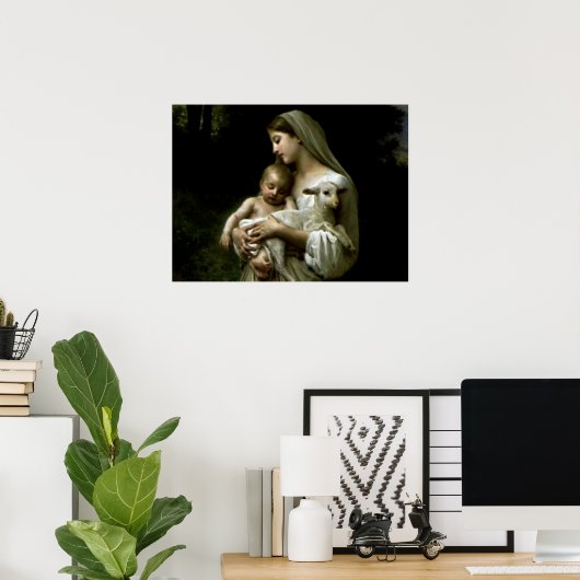 Maagd Maria zonder blozen - Moeder van God Poster (Thuiskantoor)