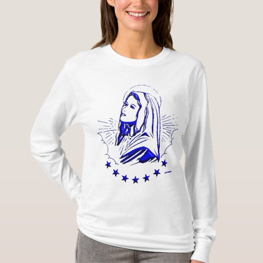 Maagd Maria zonder blozen - Moeder van God T-shirt (Voorkant)