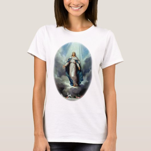 Maagd Maria zonder blozen - Moeder van God T-shirt (Voorkant)
