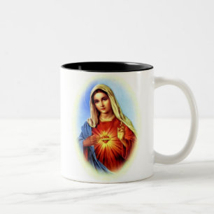 Maagd Maria zonder blozen - Moeder van God Tweekleurige Koffiemok
