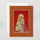 Maagd Maria zonder Zachte Jezus Briefkaart (Voorkant / Achterkant)