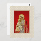  Maagd Maria zonder Zachte Jezus Briefkaart (Voorkant / Achterkant)
