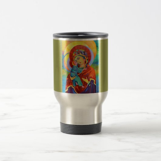 Maagd Mary and Child Our Lady Travel Mug Reisbeker (Center)