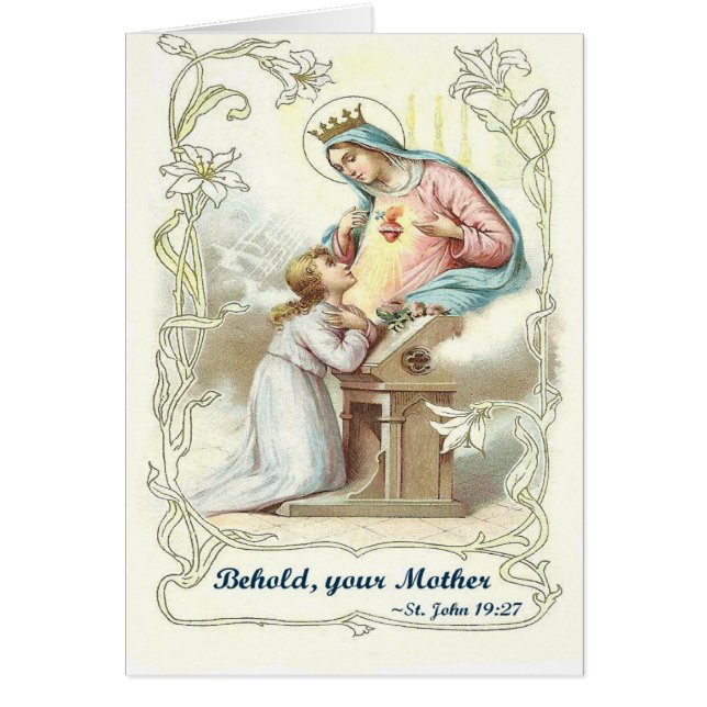 Maagd-Mary-artikelen in de zegen (Voorkant)