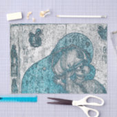Maagd Mary Baby Jesus Tissue Pap, gevleid uit de n Tissuepapier (Craft)