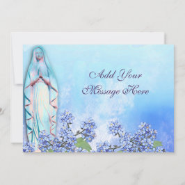 Maagd Mary Blessing Message Wenskaart