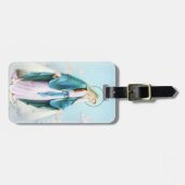 Maagd Mary Crescent Moon Bagagelabel (Voorkant horizontaal)