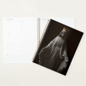 Maagd Mary die een gouden kroonspiraal droeg Planner (Display)