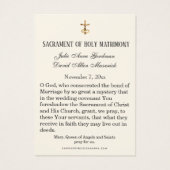 Maagd Mary Elegant Blue Wedding Kaart (Achterkant)