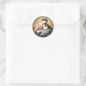 Maagd Mary en Child Jesus Christus Ronde Sticker (Tas)
