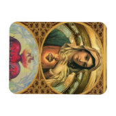 Maagd Mary en het heilige hart van Jezus Magneet (Horizontaal)
