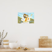 Maagd Mary en het kind Jezus Poster (Keuken)