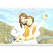 Maagd Mary en het kind Jezus Sticker (Voorkant)