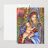 Maagd Mary en Jesus Child Painting Briefkaart (Voorkant / Achterkant)