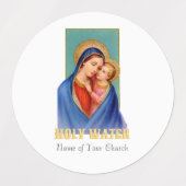  Maagd Mary en Jezus Heilig Water Labels (Design 2)