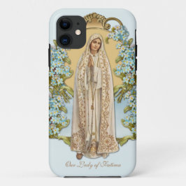 Maagd Mary Floral Religieuze Dame van Fatima Case-Mate iPhone Case
