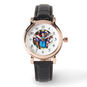 Maagd Mary Glas in lood Bevestiging Heilige Geest Horloge