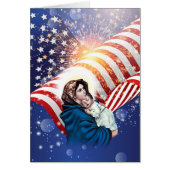 Maagd Mary Jesus American Flag zonder blozen (Voorkant)
