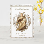 Maagd Mary Jesus Angels legt de kerkelijke religie Kaart (Gele Bloem)