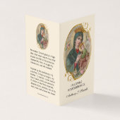 Maagd Mary Jesus Kathokatholieke begrafenis Heilig Visitekaartje (Buitenkant)