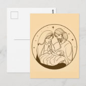 Maagd Mary Jesus Natitivity Kerstmis Briefkaart (Voorkant / Achterkant)