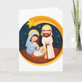 Maagd Mary Jesus Natitivity Kerstmis Feestdagen Kaart