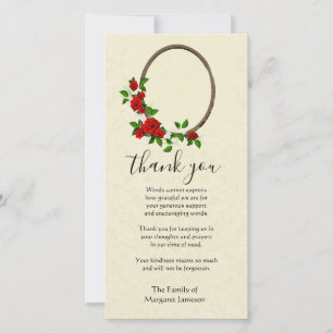 Maagd Mary Jesus Religieuze condoleances Bedankkaart