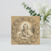  Maagd Mary & Jesus Religieuze Nieuwjaar Kaart (Staand voorkant)