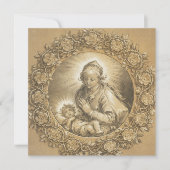  Maagd Mary & Jesus Religieuze Nieuwjaar Kaart (Voorkant)