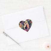 Maagd Mary Jesus Rozen zonder blote maagd drijft r Hart Sticker (Envelop)