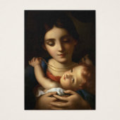 Maagd Mary Katholieke begrafenis Memorial Heilige  Visitekaartje (Voorkant)