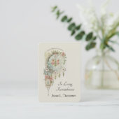 Maagd Mary Katholieke begrafenis Memorial Heilige  Visitekaartje (Staand voorkant)