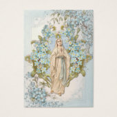 Maagd Mary Katholieke begrafenis Memorial Heilige  Visitekaartje (Voorkant)