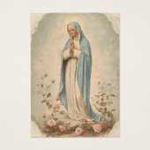 Maagd Mary Katholieke begrafenis Memorial Heilige  Visitekaartje (Voorkant)