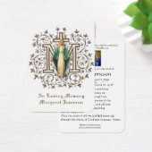 Maagd Mary Katholieke begrafenis Memorial Heilige  Visitekaartje (Bureau)