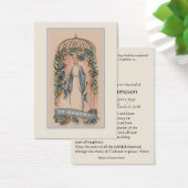 Maagd Mary Katholieke begrafenis Memorial Heilige  Visitekaartje (Bureau)