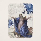 Maagd Mary Katholieke begrafenis Memorial Heilige  Visitekaartje (Voorkant)