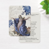 Maagd Mary Katholieke begrafenis Memorial Heilige  Visitekaartje (Bureau)