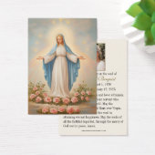 Maagd Mary Katholieke begrafenis Memorial Heilige Visitekaartje (Bureau)