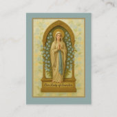 Maagd Mary Katholieke begrafenis Memorial Heilige  Visitekaartje (Voorkant)