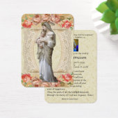 Maagd Mary Katholieke begrafenis Memorial Heilige  Visitekaartje (Bureau)