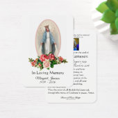 Maagd Mary Katholieke begrafenis Memorial Heilige  Visitekaartje (Bureau)