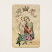 Maagd Mary Katholieke begrafenis Memorial Heilige  Visitekaartje (Voorkant)