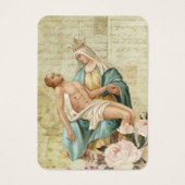 Maagd Mary Katholieke begrafenis Memorial Heilige Visitekaartje (Voorkant)